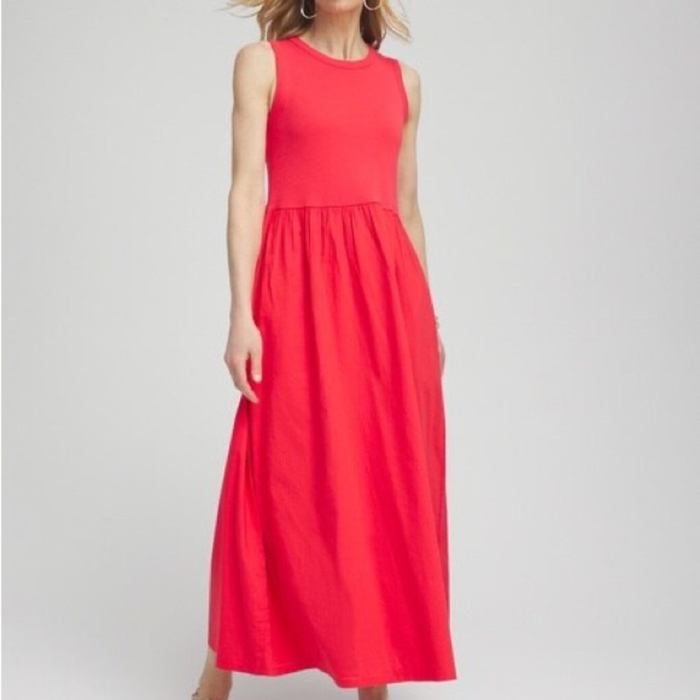 Chico's Vibrant Red Maxi Dress